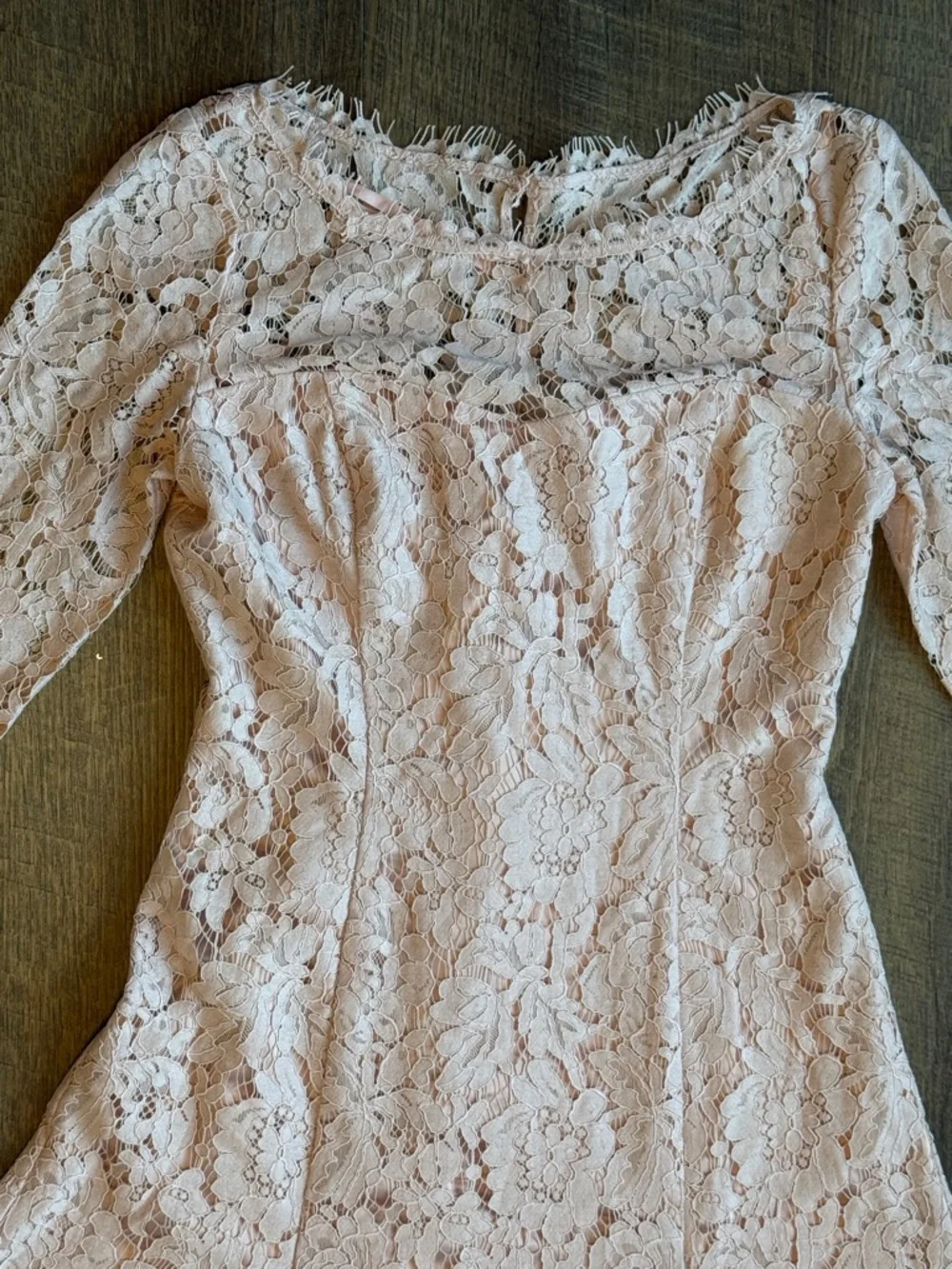 Eliza J Women’s Blush Pink Lace Dress Size 0 - Picture 2 of 13